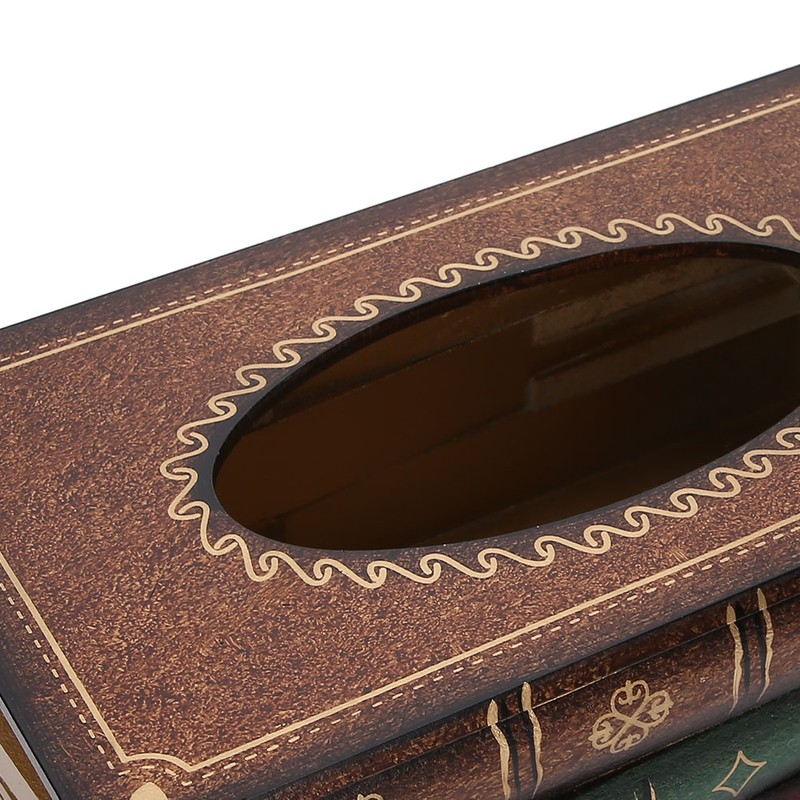 Book Shaped Tissue Box Home Decoration Storage Props Office Ornaments