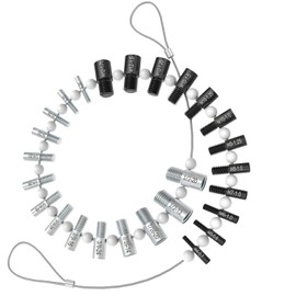 Nut & Bolt Thread Checker (Inch & Metric) - 26 Male/Female Gauges Measuring Tool for Imperial and Metric Nuts,14 Inch & 12 Metric