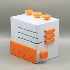 Keebox Orange - 3/5 Difficulty - 3D printed - Sequential Discovery Puzzle Box