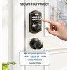 Veise Keyless Entry Door Lock with 2 Knobs, Electronic Backlit