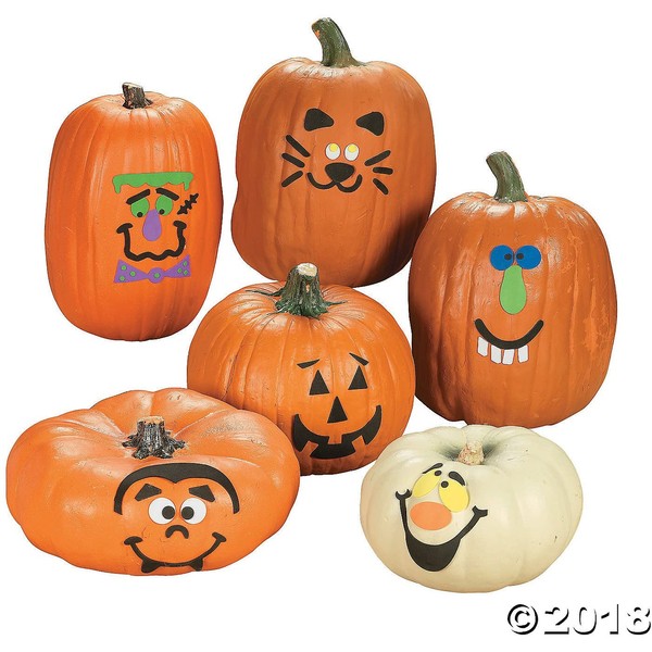 Foam Pumpkin Decorating Craft Kit -12 - Crafts for Kids and Fun Home Activities