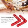 2Pcs 90 Degree Positioning Squares Aluminum Alloy Right Angle Clamps