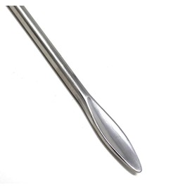A2Z-VL001 Stainless Steel Micro Lab Spoon/Scoop Spatula Blade Sampler, with Vinyl Handle 6.25"