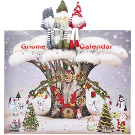 Christmas Gnome Advent Calendar, 2024 Christmas Gnome Countdown Calendar, With Gnome Plush Toys, Count Down to 2024Christmas Stuffed Plush, Christmas Holiday Decor Gnome