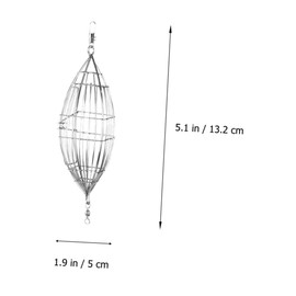 BESPORTBLE Ergonomic Bait Trap Cage Stainless Steel Fishing Lure Basket Trap for Smelt Eels Crabs Lobsters Minnows Shrimp Crawfish