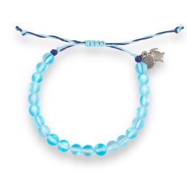 KoaKoa Moonlight Bead Sea Turtle Tracking Bracelet, helps save sea turtles, fully adjustable Men and Women (Aquarius)
