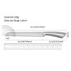 Brotmesser Wellenschliff,Ultrascharf Einteiliges Design Edelstahl-Brotmesser Brotmesser Klein, Rostfreier Edelstahl, 20