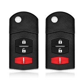 2 Keylessbest Replacement for 2004 2005 2006 2007 2008 Mazda 6 Hatchback Wagon RX-8 Key Fob Remote Control KPU41788 3 Buttons 315MHz