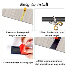 Floor/Door Flat Transition Strip & Self Adhesive Floor Vinyl Floor Edge Trim Laminate Floor Gap Covering Joining Strip