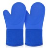 sungwoo Silicone Oven Mitts, Heat Resistant Oven Gloves with Quilted