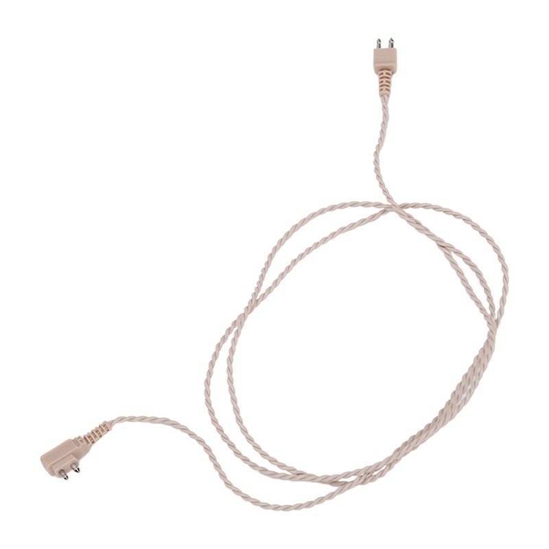 10Pcs 2pin Hearing Aid Cable High Temperature Resistance PVC Reliable