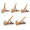 wishacc Bamboo Book Stand, Adjustable Book Holder Tray and Page