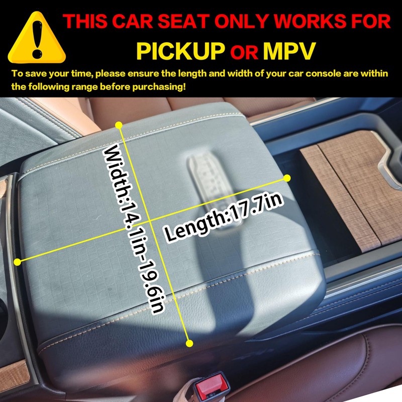 Center Console Dog Car Seat for Medium Dogs, Black