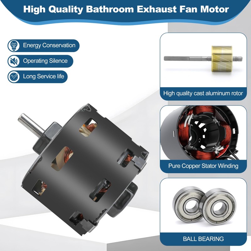 S99080273 99080273 Bathroom Fan Motor & Blower Wheel Kit with