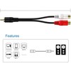 RCA 1 Male to 2 Female Audio Speaker Y Adapter