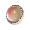 Craftisum Clear Purple Resin Inlaid Clear Glass Dome Sewing Shank