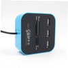 Gatuida Reader Hub 3 Ports 2.0 Hub for/Card Multi-Card Reader