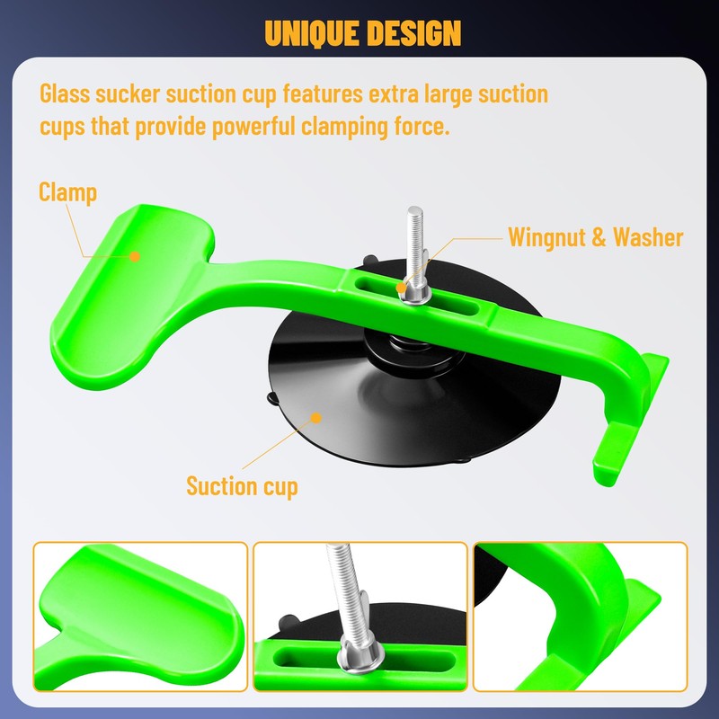 6pcs Suction Cup Clamp Set, Class Clamps Kit for Car