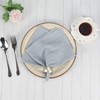 INFEI Narrow Striped Cotton Linen Blended Dinner Cloth Napkins -