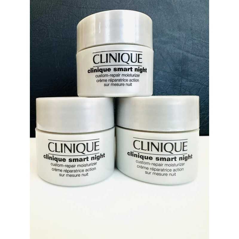 CLINIQUE Smart Night Custom Repair Moisturizer Dry/Combination (3pcs x15ml Each)