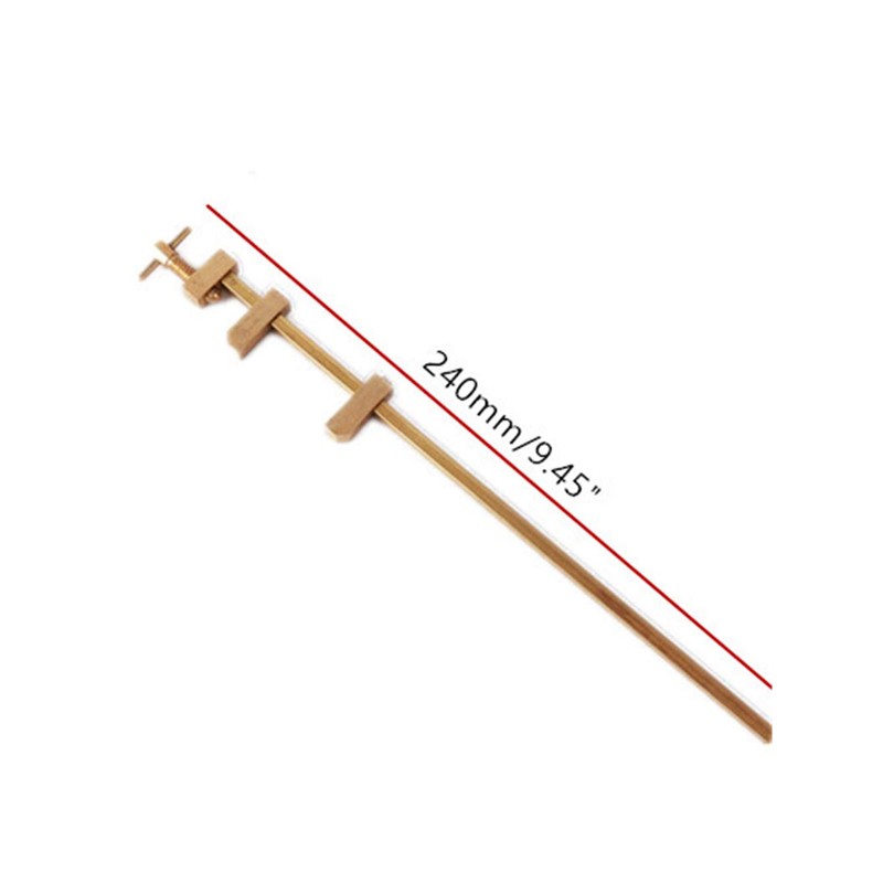 Chiloskit Miniature Solid Brass 240mm Parallel Clamps for Woodworking and