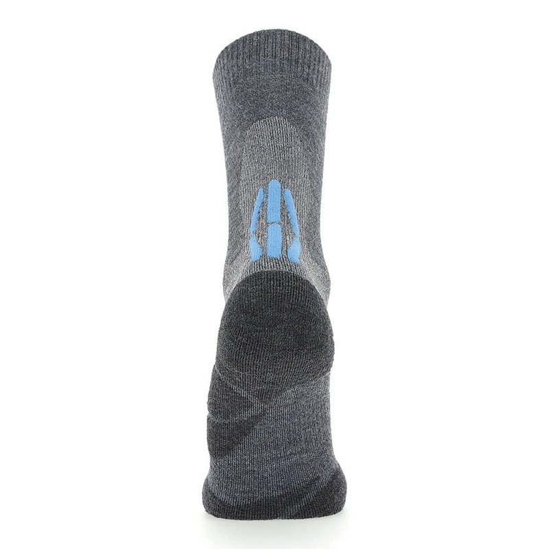 UYN Women's Socks, Mid Grey/Turquoise