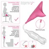 Syarme Female Urination Device,Portable Reusable Urinal Funnel with Extension Tube,Small