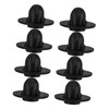 IWOWHERO 8pcs Black Outdoor Chair Foot Caps Durable Non Slip