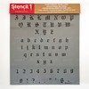 Stencil1 Old English Font Stencil 1/2" Letters - Upper and