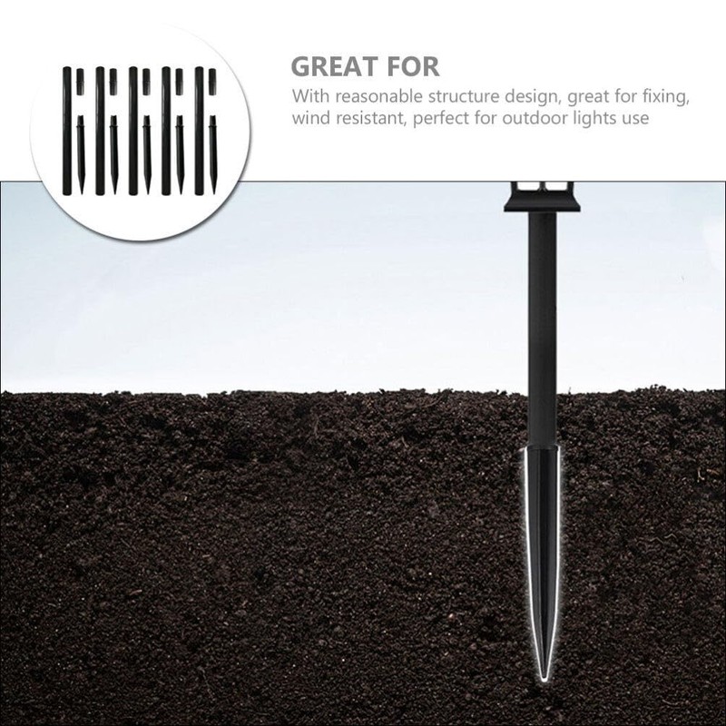 Yardwe Light Replacement Stakes, Flame Lamp Extension, 1 Set Landscaping