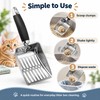 Stainless Steel Cat Litter Scoop for Easy Cleaning – Long