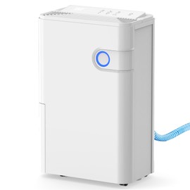 OLIXIS 80Pints Dehumidifier with Drain Hose, Most Efficient Energy Star, 5,500 Sq.Ft Dehumidifier for Basement, 5L Tank, Smart Humidity Ring, Ideal Humidity Remover for Home, Bedroom & Bathroom