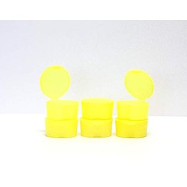 Mintra Home Utility Boxes (Yellow, 3.125inW x 1.5inH ROUND) - 6 Pack