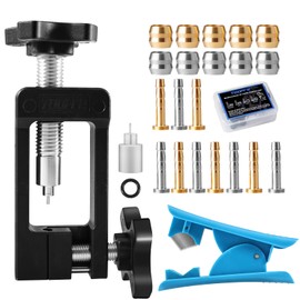 Nadeltreiber Einsetzwerkzeug, Nylon Fahrradölnadel Einsetzwerkzeug mit Hydraulischem Schlauchschneider, Fahrrad Hydraulikschlauch Werkzeug mit BH59, BH90 Olive Steckereinsatz Set