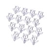 50Pcs Tulip Paper Clips Cute Purple Tulip Design Durable Metal