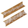 Honbay 2PCS Lace Flower Leaf Design Bridal Garter Stretches Garter