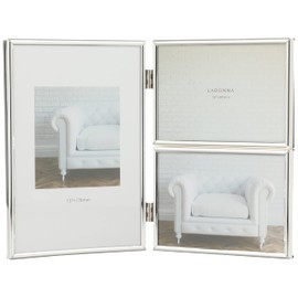 LADONNA SK1-30 Radonna Living Photo Frame, Silver, 3 Sides