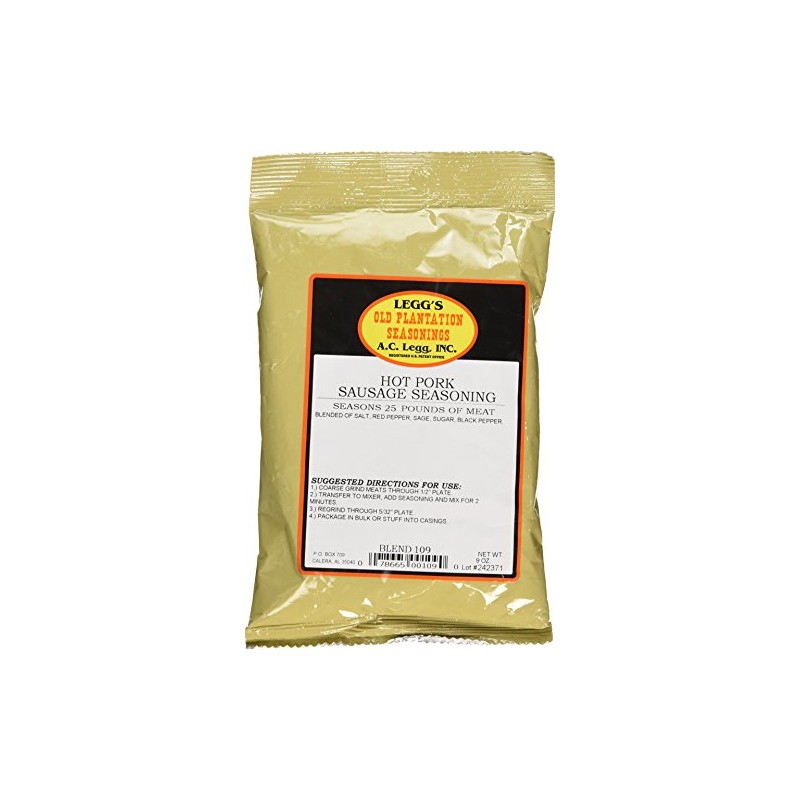 A.C. Legg INC Hot Pork Sausage Seasoning