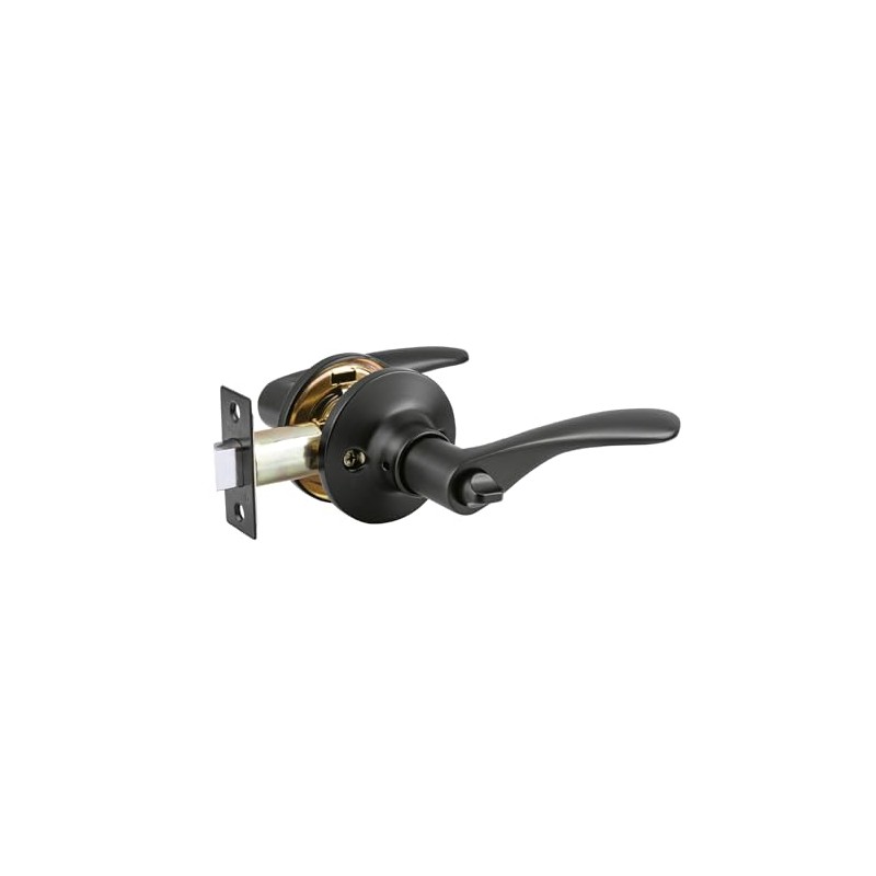 Hermex Basic CEMA-6BB, Cerradura manija "Milán" para baño color negro