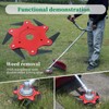 6 Teeth Steel 65Mn Razors Trimmer Head with Universal Adapter