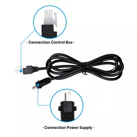 Tempurpedic, Ergo, Extend, Sealy Ease, Ease 2.0, Serta Adjustable Bed Base Input Power Cord Calbe for Tempurpedic Ergo Power Prong