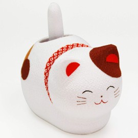 Crepe Three Hair Cat Solar Sitting Cat You Try Raffle Beckoning Cat Free Bonus with Original Set Wobbles Solar Waving Cat Waving Cat Figurine Dragon Tiger Hall ryuukodou 40 – 171 a