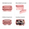 OMYSTYLE Pink Organizer Insert, Felt Tote Bag Organizer Insert with