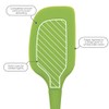 Tovolo Flex-Core Wood Handled Spoonula - Spring Green