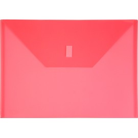 Lion Design-R-Line Poly Envelope, 9 3/8 X 13-Inch, Transparent Pink, Pack of 6 (22080-PK-6P)