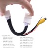 16 Pins Reverse Backup Rear View Camera Harness Adapter Connector
