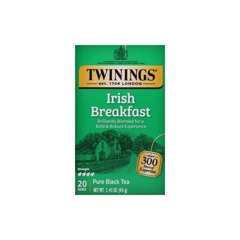 Twinings, Irish Breakfast Tea, Tea Bags, 20 ct
