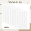 500 Pcs Double Sided Adhesive Dot, 0.8" Clear Removable Sticky
