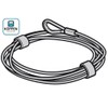 Cable set Ø 3 mm fitting Hörmann sectional garage doors