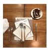 Stainless Steel Cutlery Set with Wooden Handles, 5-Piece Dining Set,